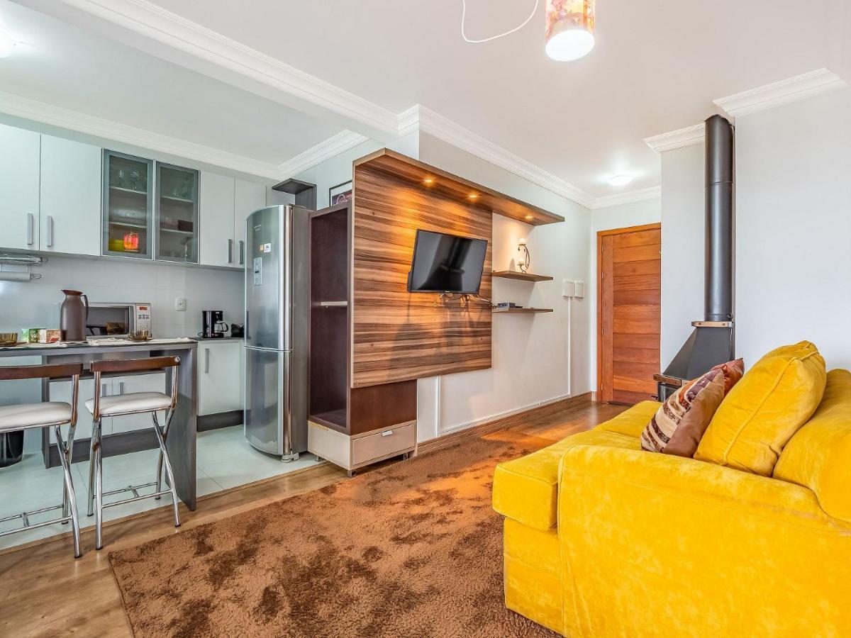 Cristo Rei 302 - Apartamento Em Gramado - Vista Para O Vale公寓 外观 照片