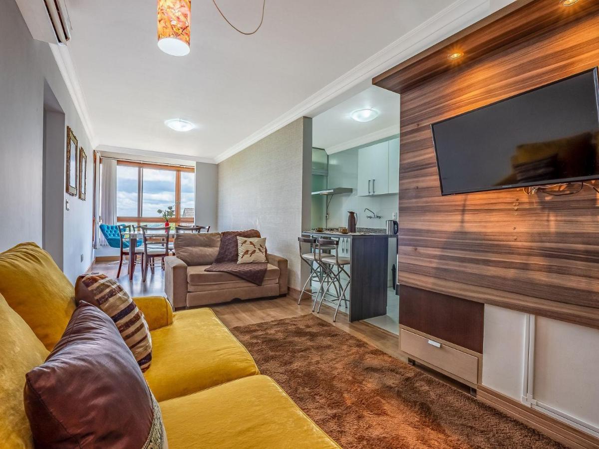 Cristo Rei 302 - Apartamento Em Gramado - Vista Para O Vale公寓 外观 照片