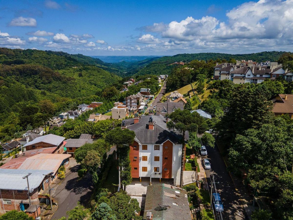 Cristo Rei 302 - Apartamento Em Gramado - Vista Para O Vale公寓 外观 照片