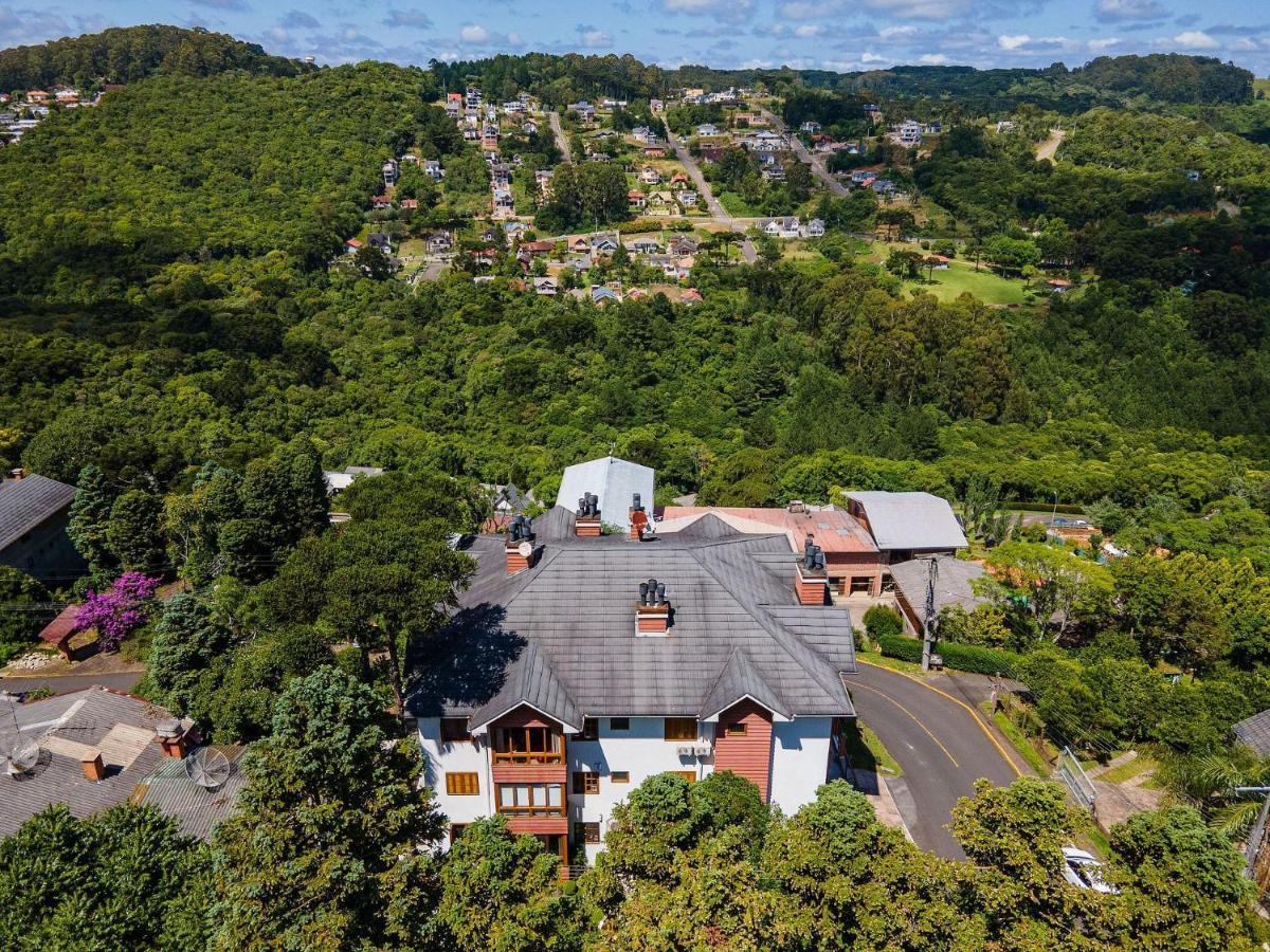 Cristo Rei 302 - Apartamento Em Gramado - Vista Para O Vale公寓 外观 照片